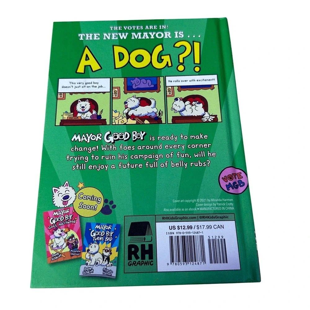 Mayor Good Boy‎ Hardcover Graphic Novel Dave Scheidt Miranda Harmon Book 1 Dog